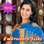 Amazing Embroidery Work Silks Sarees